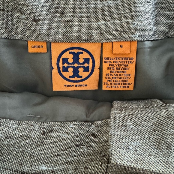 Tory Burch Belted Skirt Size 6 in Tan - Picture 4 of 6